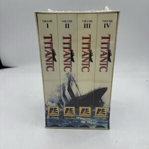A&E Titanic VHS Collectors Boxed Set‎ 1994 4 Volume Tape Set Documentary Sealed